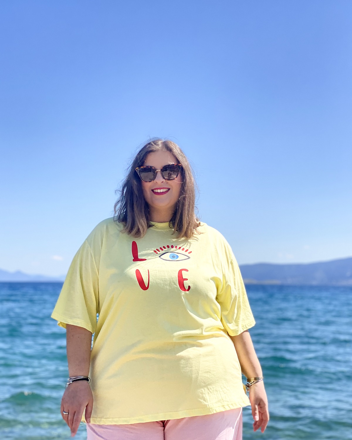 Oversized Tshirt στάμπα “Love”