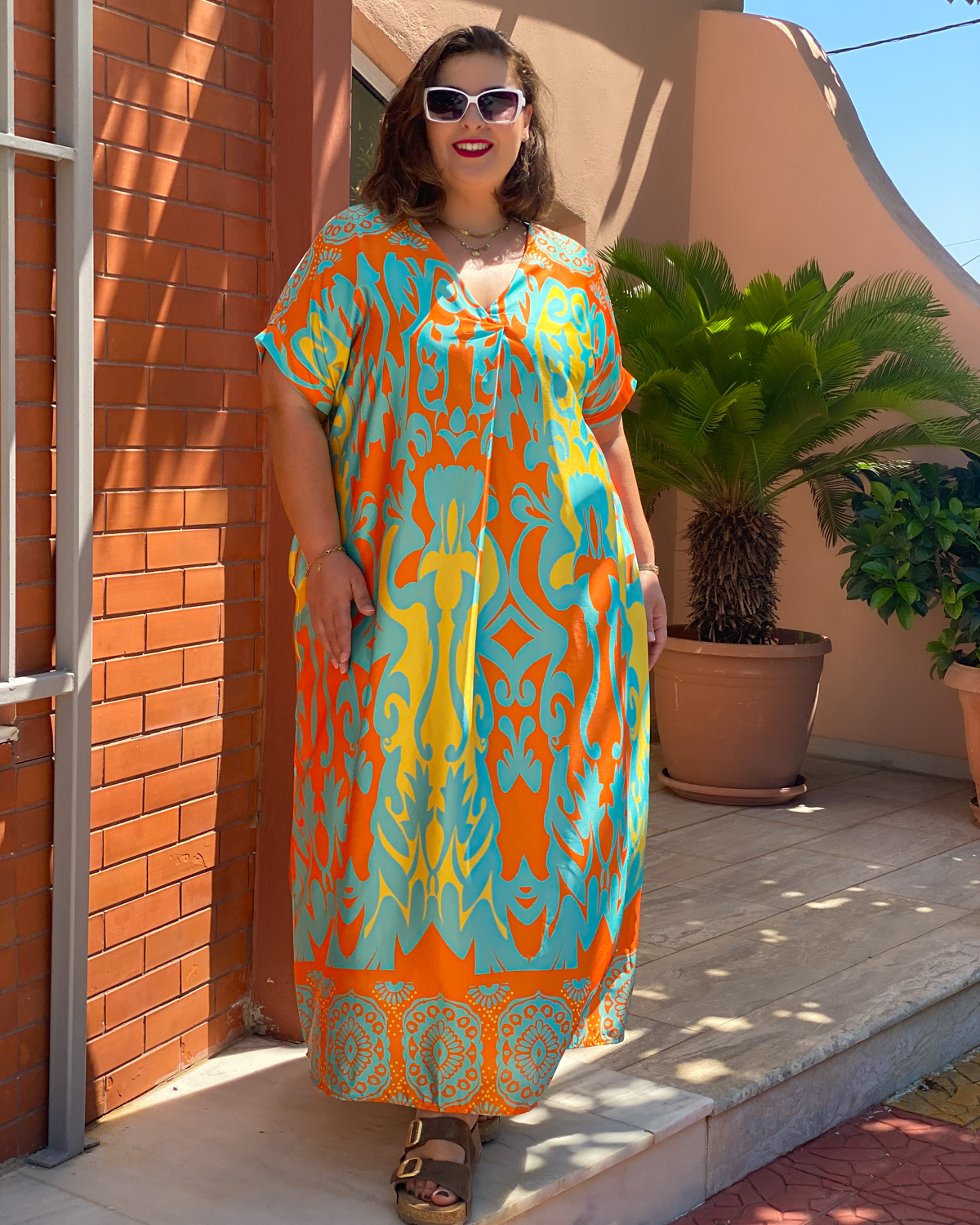 Φόρεμα με κοντό μανίκι Oversized - Μέντα, One SizeΦόρεμα με κοντό μανίκι Oversized - Μέντα, One Size