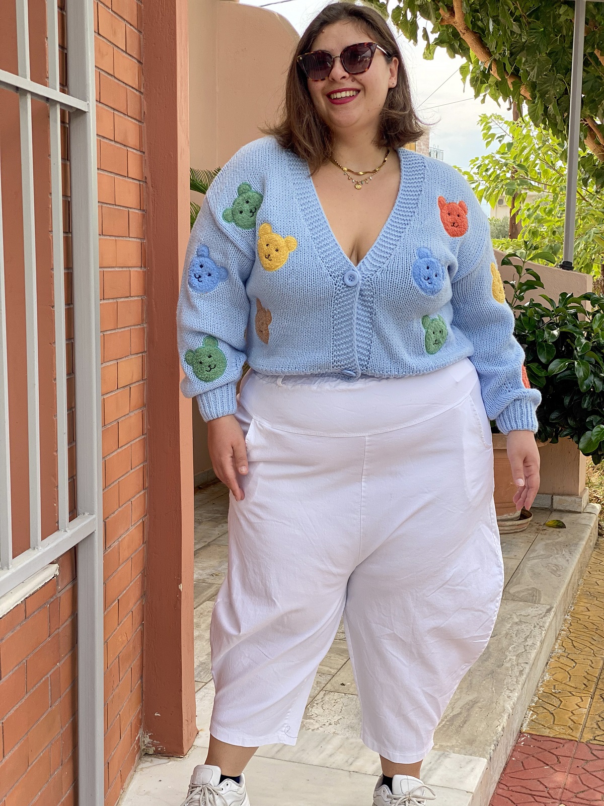 Boho Τζιν Βράκα Γυναικείο με Τσέπες - Λευκό, One Size