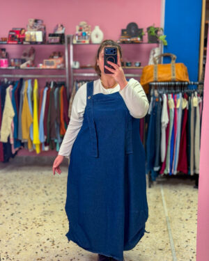 Jean Plus Size Σαλοπέτα – ΦόρεμαJean Plus Size Σαλοπέτα – Φόρεμα